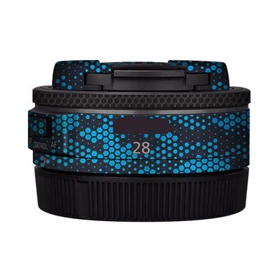 28 2.8 Skin Lens Camera Skin Wrap Vinyl Protective Sticker Accessories for Canon RF 28mm F2.8 STM(Mamba Blue)