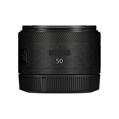 50 1.8 Camera Lens Sticker for Canon RF 50mm F1.8 STM Macro Coat Wraps Film Protective Vinyl Decal Skin(Honeycomb Black)