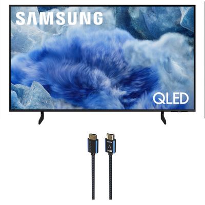 Samsung QN43Q8FAAFXZA 43 Inch Class QLED Q8F 4K Vision AI Smart TV with an Austere 5S-4KHD2-2.5M V-Series 2.5m Premium 4K HDR HDMI Braided Cable (2025)
