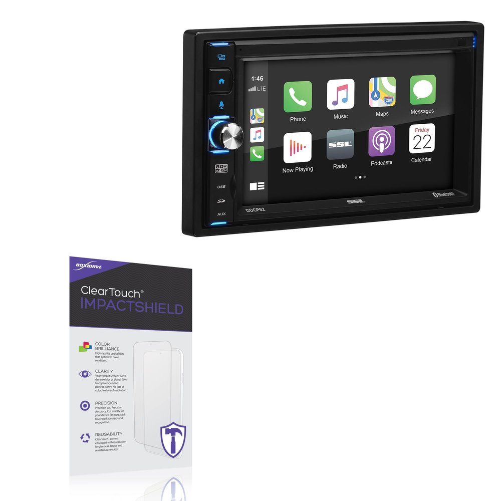 BoxWave Screen Protector Compatible With Soundstorm DDCP62 - ClearTouch ImpactShield (2-Pack), Impenetrable Screen Protector Flexible Film