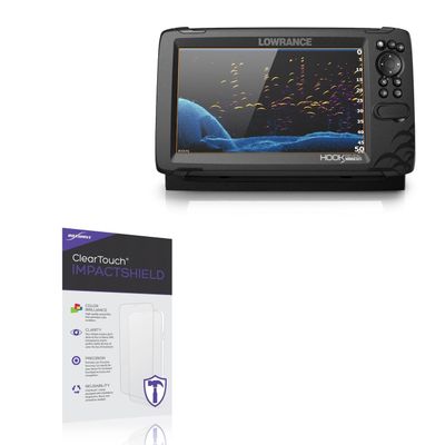 BoxWave Screen Protector Compatible With Lowrance Hook Reveal 9 - ClearTouch ImpactShield (2-Pack), Impenetrable Screen Protector Flexible Film