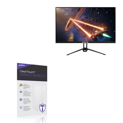 BoxWave Screen Protector Compatible With Sceptre 27" HD Gaming Monitor (E275B-FPT168S) - ClearTouch ImpactShield (2-Pack), Impenetrable Screen Protector Flexible Film
