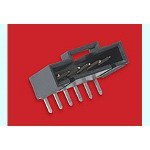 Molex/Waldom, 70553-0011, Conn Shrouded Header HDR 12 POS 2.54mm Solder RA Thru-Hole SL Tube (15 Item/s)
