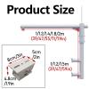 ERRULAN Universal Surveillance Camera Pole Mount, Indoor/Outdoor Security Camera System Dome & Bullet, Galvanized Steel Security CCTV Pole Post with Mounting Corner Brackets(L 2m/6.6ft,H 1m/3.3ft) view 2