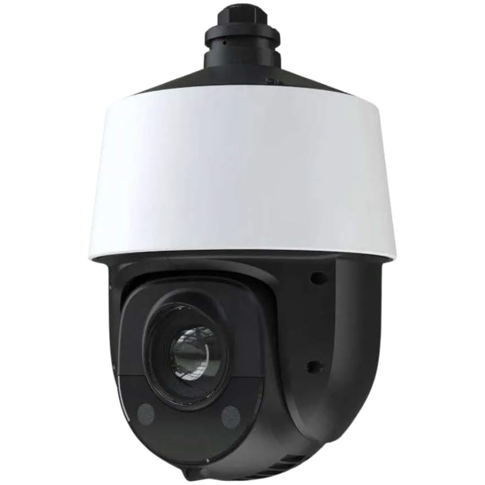 4MP PoE Network 4 Inch 25X PTZ IP-5PT4ISN27-25X, Titanium IP 25X Optical Zoom Surveillance System, Video Analytics, 500ft Night Vision, 4.8-120mm Motorized Lens, Smart Tracking, IP66, White