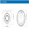 2MP Varifocal Analog Eyeball Coax Camera, 4-in-1 AHD/TVI/CVI/CVBS Security Camera for Titanium HDC-IRD2TE5/VF, 2.8-12mm Lens, 164ft Night Vision, IP67, Surveillance DVR System, White view 2