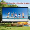60-300 inch Portable Projector Screen with Black-Backing, 4K HD 16:9 Foldable Projection Screen for Indoor and Outdoor, Home Theater and Backyard(60in(135x75cm)) view 2