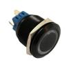 3pcs 22mm Waterproof Ring Illumination Black Anti Vandal Push Button Switch + UL(Green,1NO1NC MOMENTARY_LED Voltage 220V) view 2