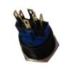 3pcs 22mm Waterproof Ring Illumination Black Anti Vandal Push Button Switch + UL(Green,1NO1NC MOMENTARY_LED Voltage 220V) view 3