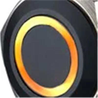 10 Pieces 19mm 3V 6V 12V Ring Momentary Metal Car LED Push Button Switch with Black Anodized Aluminum(Yellow,LED Voltage 12V)
