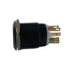 10 Pieces 19mm 3V 6V 12V Ring Momentary Metal Car LED Push Button Switch with Black Anodized Aluminum(Yellow,LED Voltage 12V) view 3