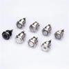 3pcs 22mm 3V 6V 12V 24V 220V Red Yellow Green Blue White Ring Angel Eye LED Light IP67 Waterproof Car Start Metal Switch(Silver,MOMENTARY 1NO1NC_Green LED_LED Voltage 5V) view 2