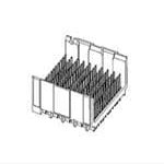Molex/Waldom, 76155-1804, Impact 100 Ohm 4 Pair Vertical Backplane Header 1.90 by 1.35mm Pitch Unguided Open Endwall 8 Columns 96 Circuits Pin Length 4.90mm Plated Through Hole (16 Item/s)