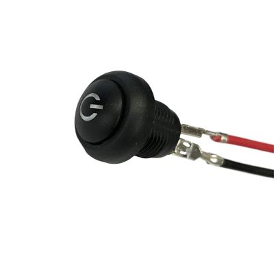 3pcs 12mm Momentary and Latching NO Waterproof IP67 Types Special Symbol Push Button Car Switch 3V 6V 12V 24V 220V On Off(Led Color White,MOMENTARY NO_LED Voltage 12V)