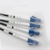 LC Fiber Optic Dust Cap, Clear, Square Long Tail, 1.25mm Handle, Protective Cover Plug with Braid, 100 Pack view 3