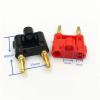 100Pcs Gold Gilded Double 4mm Banana Male for Binding Post Socket Jack Speaker Adapter Connector(Red) view 2