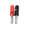 100Pcs Audio Speaker Screw 4mm Banana Male Connector Jack Banana Head Black and Red Color(Black) view 1