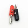 100Pcs Audio Speaker Screw 4mm Banana Male Connector Jack Banana Head Black and Red Color(Black) view 2
