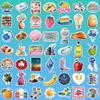 102pcs Vintage Pink Aesthetic Stickers,Cute Coquette Stickers for Adults Teens Girls Boys,Food Fruits Tomato Decals Vinyl Junk Journaling Decals for Water Bottle Laptop view 2