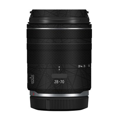 28-70 2.8 Anti-Scratch Camera Lens Sticker for Canon RF 28-70mm F2.8 STM Coat Wrap Protective Film Skin Cover(Cross Ultra Black)