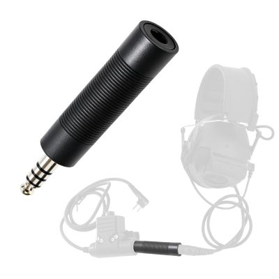 SVXSODA Military to Civilian Headset Adapter,U-174 Military-to-Civilian PTT Adapter Cable,Turn Military/NATO Version Ptt/Tactical Headset to Compatible with Civilian Ptt Adapter or Airsoft Headsets