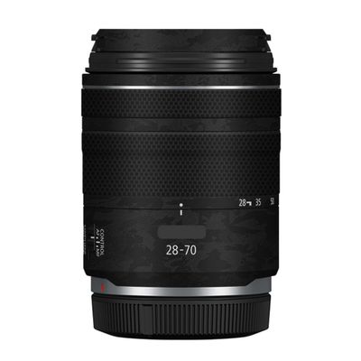 28-70 2.8 Anti-Scratch Camera Lens Sticker for Canon RF 28-70mm F2.8 STM Coat Wrap Protective Film Skin Cover(Knight Black)