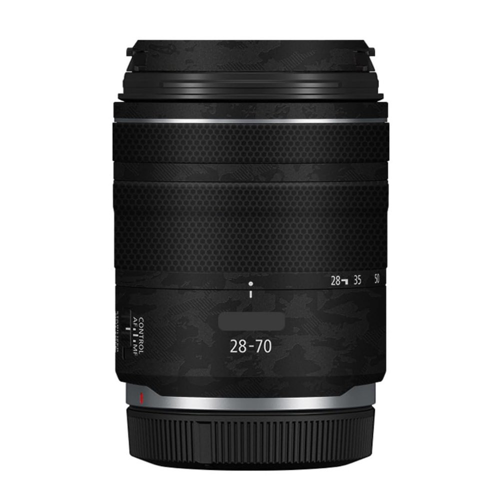 28-70 2.8 Anti-Scratch Camera Lens Sticker for Canon RF 28-70mm F2.8 STM Coat Wrap Protective Film Skin Cover(Knight Black)