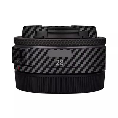 28 2.8 Skin Lens Camera Skin Wrap Vinyl Protective Sticker Accessories for Canon RF 28mm F2.8 STM(Carbon Fiber Black)