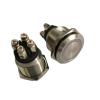 2pcs Screw Terminal Micro Trip Momentary Normally Open Anti Vandal Switch Ring Illumination 22mm(Green,LED Voltage 3V) view 2