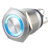 2pcs Screw Terminal Micro Trip Momentary Normally Open Anti Vandal Switch Ring Illumination 22mm(Green,LED Voltage 3V) view 4