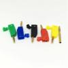 100Pcs Gold Plated 2mm Copper Stackable Banana Jack Connector for Binding Post Test Probes 5 Color(50Red 50Black) view 3