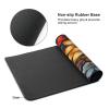 Floral Garden Gaming Mouse Pad Non-Slip Rubber Base Large Mousepad Waterproof Washable Desk Mat for Wireless Mouse Computer Desk 16x35.5in view 4