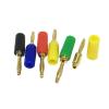 100Pcs Gold Plated Mini 2mm Copper Banana Male Jack for Speaker Amplifier Gold Plated Binding Post Test Probes Connector(Blue) view 1