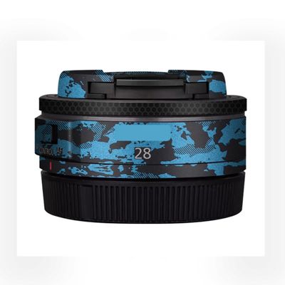 28 2.8 Skin Lens Camera Skin Wrap Vinyl Protective Sticker Accessories for Canon RF 28mm F2.8 STM(Knight Blue)