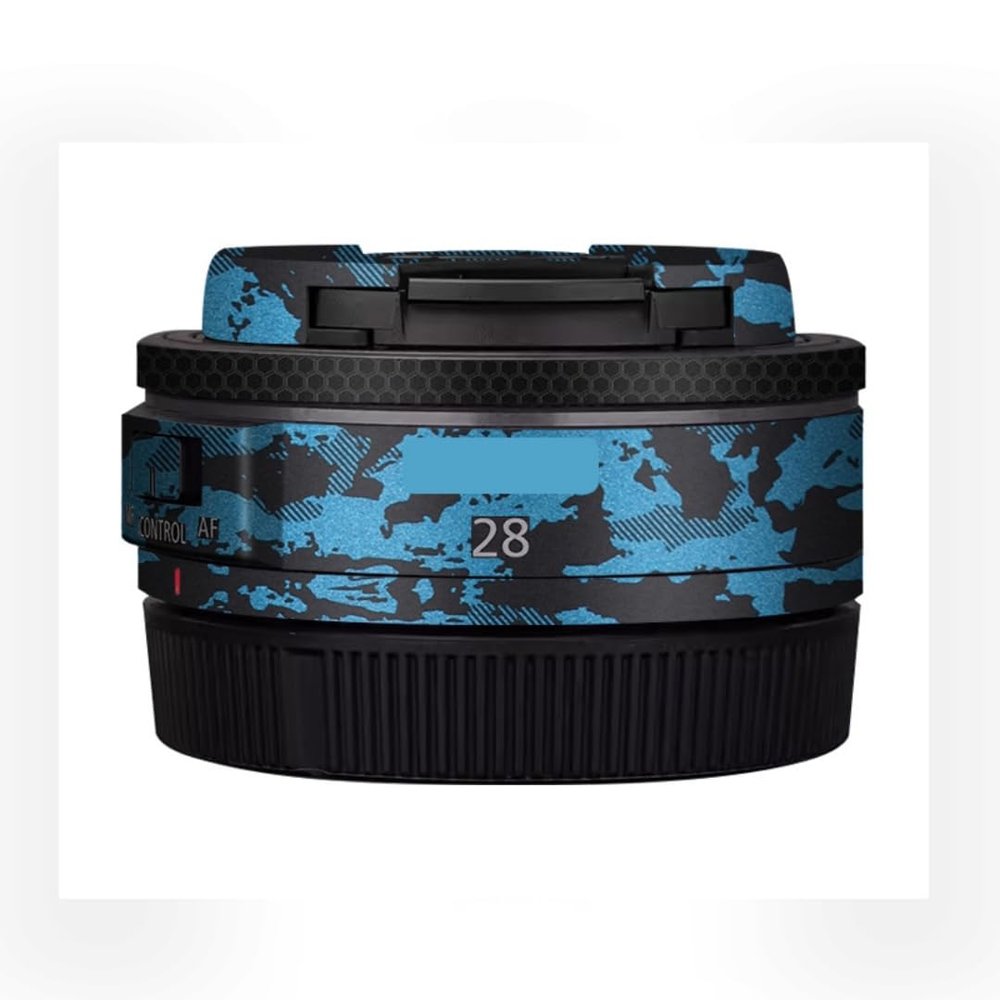 28 2.8 Skin Lens Camera Skin Wrap Vinyl Protective Sticker Accessories for Canon RF 28mm F2.8 STM(Knight Blue)