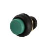 6pcs 12mm Fixation High Flat Head Raised Head Black Plastic Push Button Waterproof Switch Button Anti Vandal Switch(Yellow Head,Latching) view 2