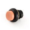 6pcs 12mm Fixation High Flat Head Raised Head Black Plastic Push Button Waterproof Switch Button Anti Vandal Switch(Yellow Head,Latching) view 3