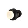 6pcs 12mm Fixation High Flat Head Raised Head Black Plastic Push Button Waterproof Switch Button Anti Vandal Switch(Yellow Head,Latching) view 4