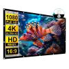 60-300 Inch Outdoor Projector Screen, 16:9 4K HD Foldable Portable Projection Screen for Backyard Movie Nights, Home Theater Movie, RV Camping(300in(663x373cm)) view 1