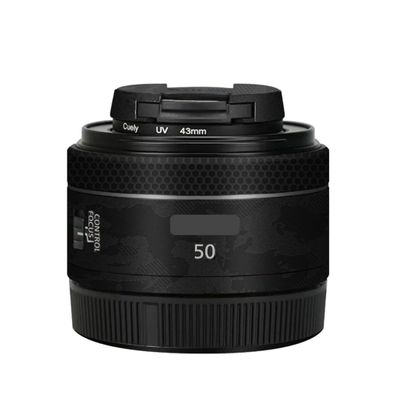 50 1.8 Camera Lens Sticker for Canon RF 50mm F1.8 STM Macro Coat Wraps Film Protective Vinyl Decal Skin(Knight Black)