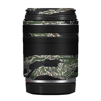 28-70 2.8 Anti-Scratch Camera Lens Sticker for Canon RF 28-70mm F2.8 STM Coat Wrap Protective Film Skin Cover(Tiger Stripe Camo)