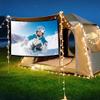 120/150 in Projector Screen Indoor Outdoor 16:9/4:3, 4K HD Movie Screen Portable, Wrinkle-Free Foldable Projection Screen for Backyard Theater Wall Hanging(4:3 60in) view 2