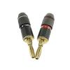 100Pcs 4mm Banana Jack Male for Audio Speaker Cable Binding Post Terminal Connectors Banana Socket(50Red 50White) view 2