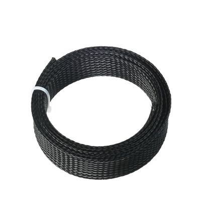 Wenheww PET Expandable Braided Cable Sleeve, 3.28ft - 0.79 inch Black Cable Management Sleeve, Wire Loom Tube Cord Protector for USB Cable, Power Cord, Audio Video and More, 1Pc