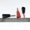 100Pcs Brass Nickel Plated 4mm Banana Male Solder Red and Black About 41mm(50Red 50Black) view 4