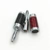 8Pcs Rhodium Plated Carbon Fiber Speaker Cable 4mm Banana Male Terminal Jack Audio Connector(Red) view 3