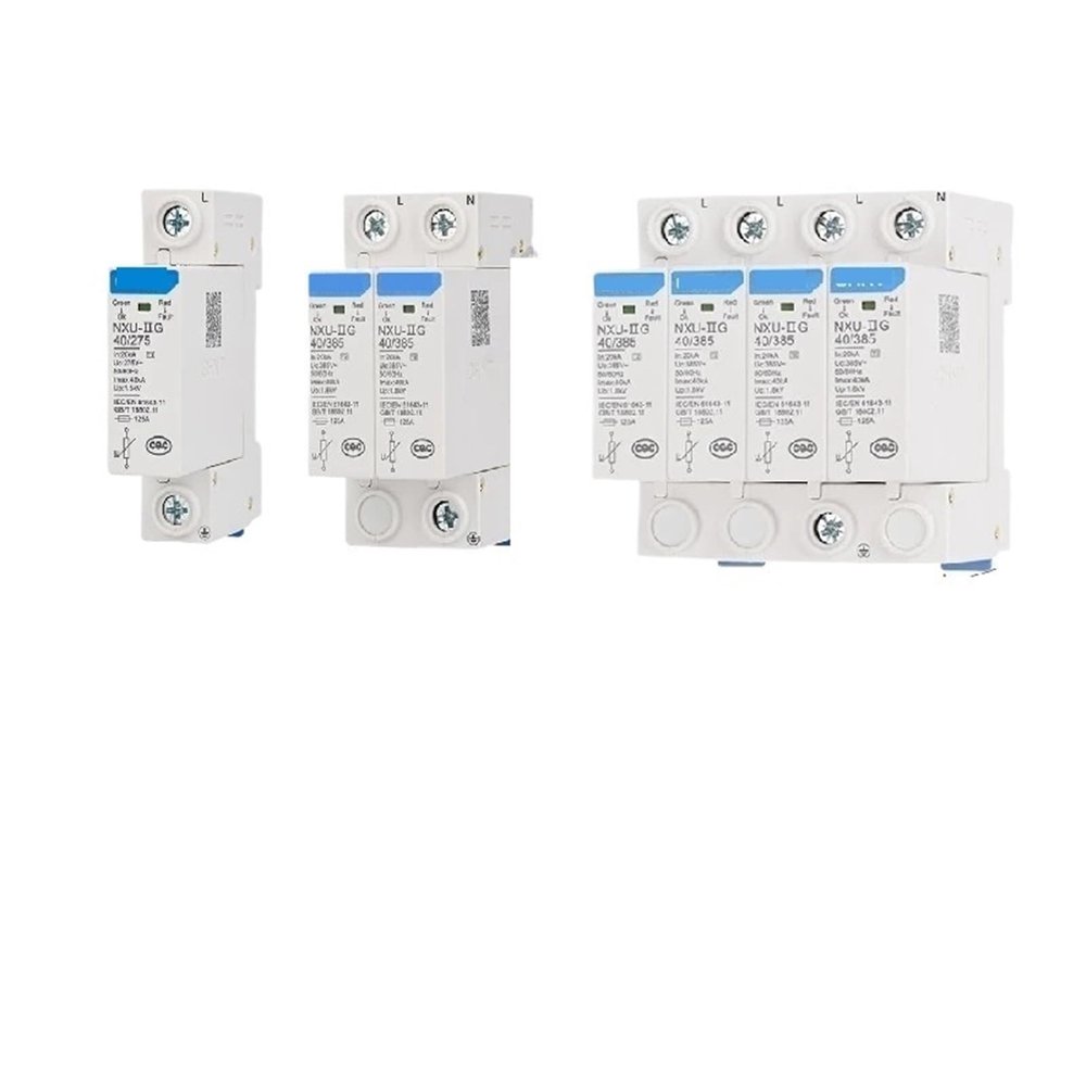 1pcs SPD NXU-II G Power Surge Protective Device Arrester House 1/2/3/4 Pole Surge Voltage Protection AC 40KA 60KA 100KA(65kA 385V 2P)