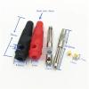 100Pcs 4mm Solderless Stackable Banana 32A Large Current High Voltage Banana Connector Head 7 pin(Blue) view 4