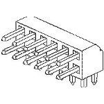 Molex/Waldom, 87049-2616, Conn Unshrouded Header HDR 26 POS 2mm Solder RA Thru-Hole Milli-Grid Tube (11 Item/s)