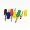 10Pcs 2mm Banana Jack Gold Plated Brass for Speaker Amplifier Binding Post Test Probes Connector(Black) view 4